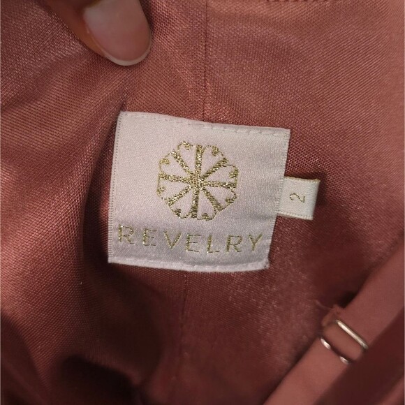 Revelry Desert Rose Skye Satin Maxi Dress - Picture 11 of 11